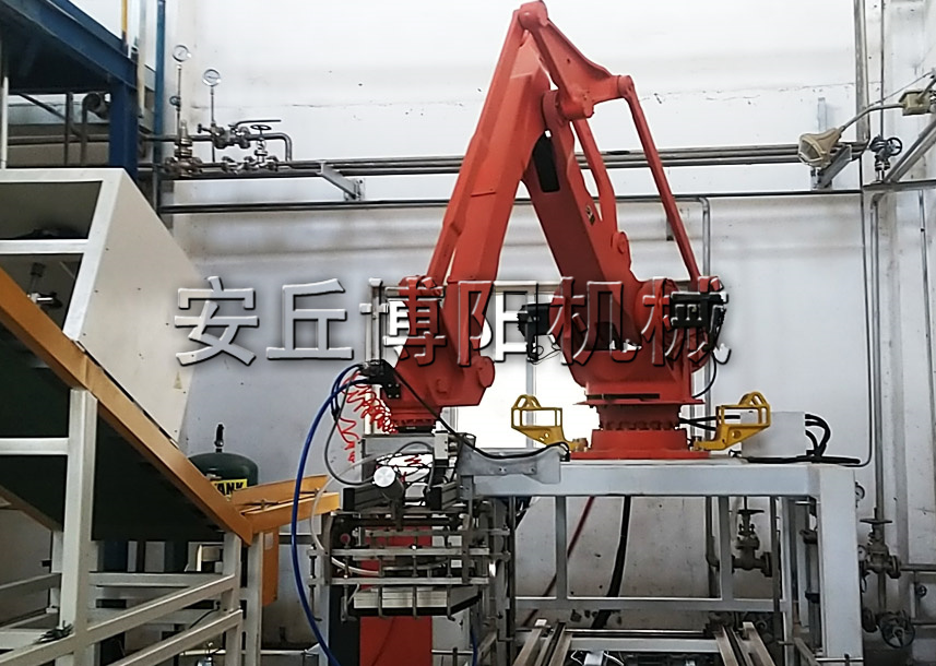 50kg尿素自動(dòng)拆包機(jī)器人的作業(yè)進(jìn)程是什么？